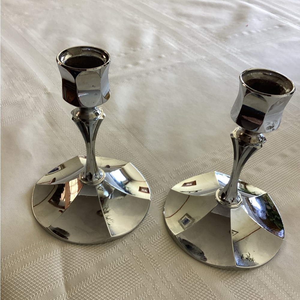 Elegant Silver Candle Holders, REDUCED